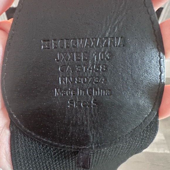 BCBGMaxAzria Black Textured Belt - Picture 3 of 4